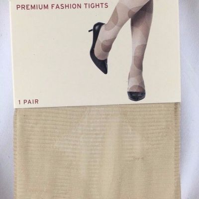 New - Merona (Small/Medium) NEUTRAL Tan Fashion Tights DOTS Panty Hose - TARGET